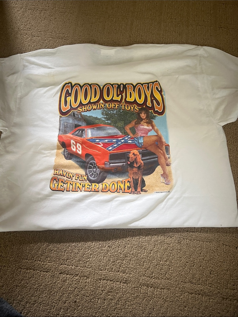 Dukes of Hazard Good Ol' Boys Graphic Tee - White